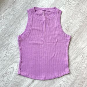 AE sz M Cropped Ribbed Knit Muscle Tee Super Soft GUC